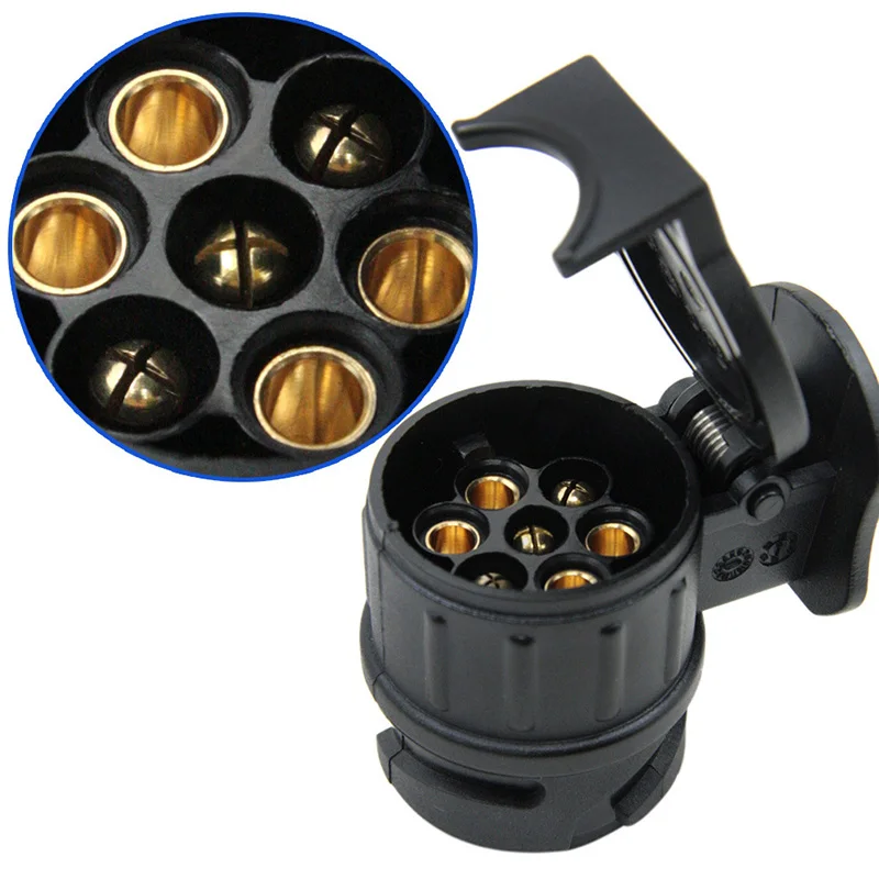 

Adapter Trailer 13 To 7 Pin Connection Plug Truck RV Connection Socket Cable Adapter