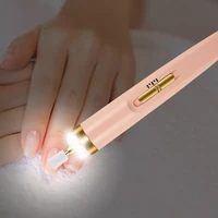 electric nail grinder nail polishing machine with light portable mini 5 in 1 electric manicure art pen tools for gel removing