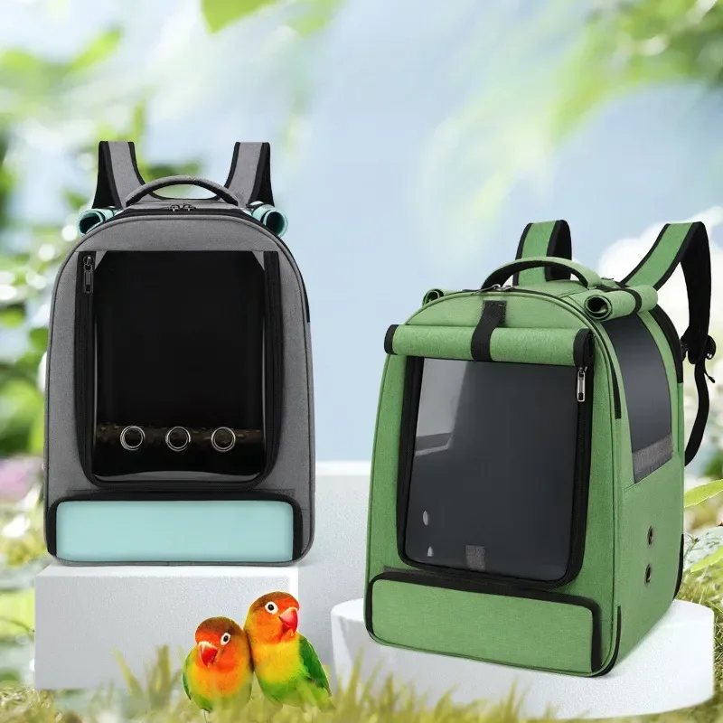 

Cages Bird Bird Carrier Carriers Breathable Travel Parrot Carry Backpack Products Custom Bag Travel Astronaut Bird For Pet Self