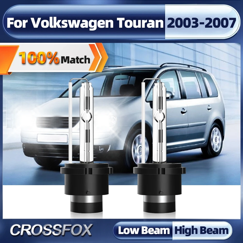 

2PCS HID Bulb CBI HID Xenon Headlight D2S Xenon Lamp Light 6000K 12V 35W For Volkswagen Touran 2003 2004 2005 2006 2007