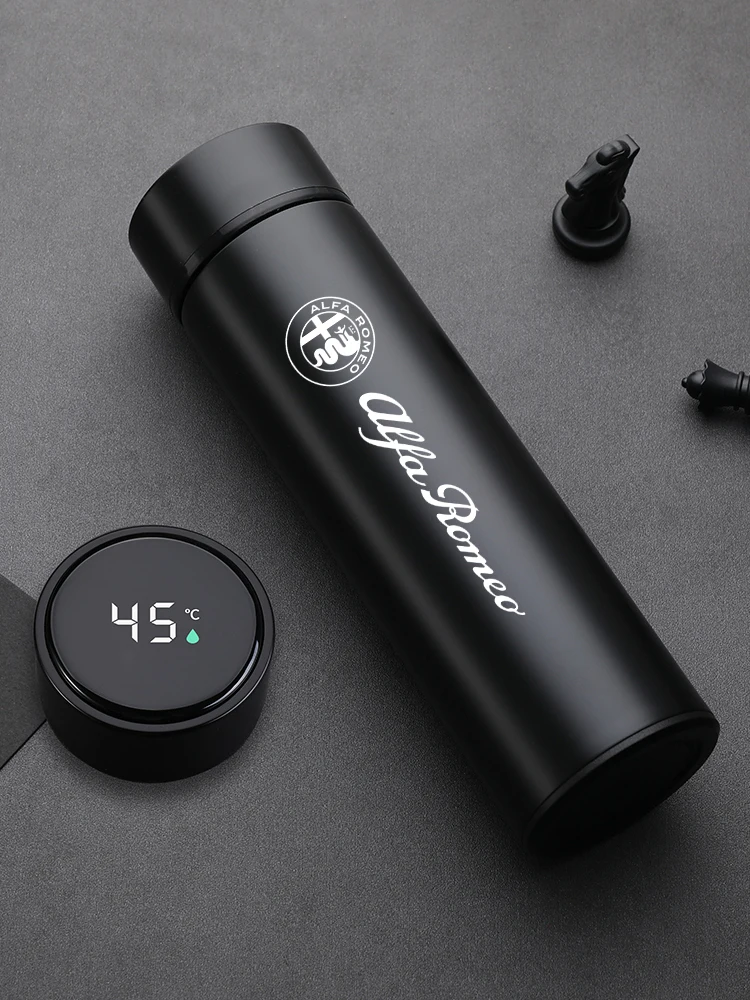 

Портативный автомобильный умный термос 500 мл, кружка, кофейная чашка, изоляционная чашка с дисплеем температуры для Porsche Cayenne Macan 911 957 958