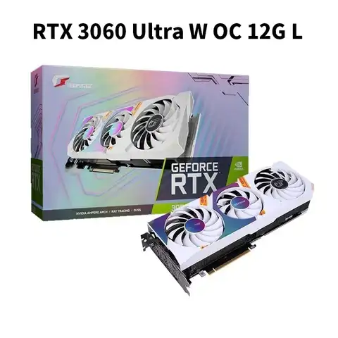 Видеокарта COLORFUL iGame GeForce RTX 3060 3060Ti 8 Гб 12 Гб игровой GPU RTX3060 3060 TI LHR