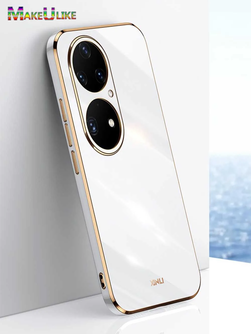 

Soft Case for Huawei P50 Pro Case Plating Frame Silicone Slim Case for Huawei P50 P40 P30 P20 Pro Lite P50Pro Cover