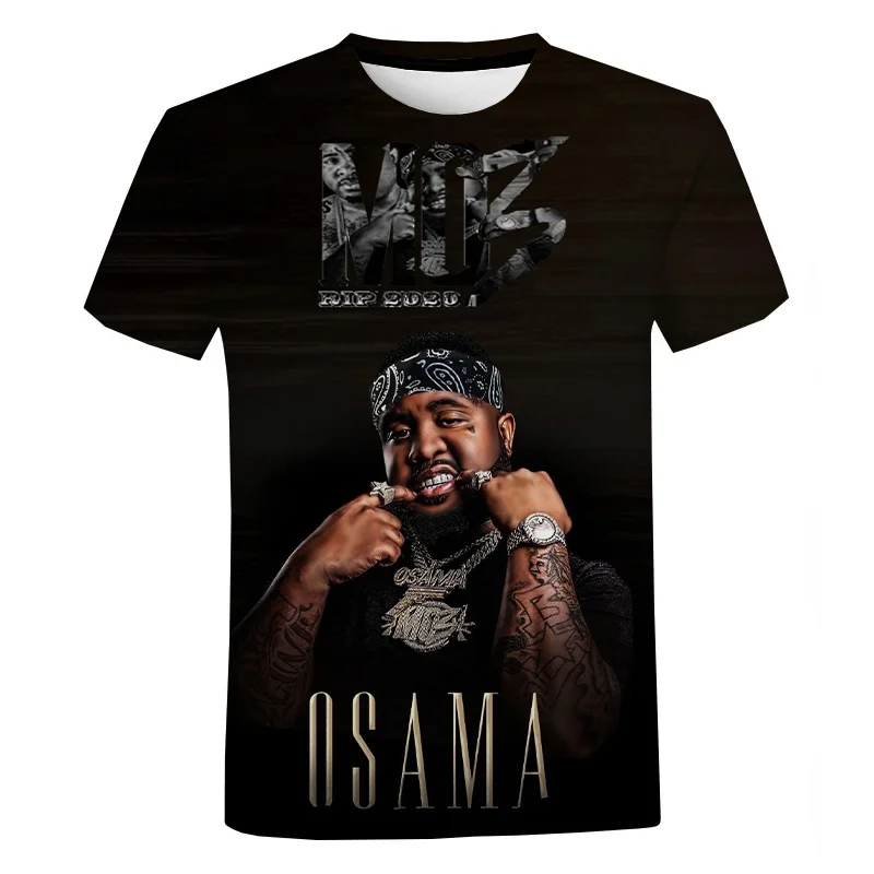 

Футболка мужская оверсайз с 3d принтом, Повседневная рубашка в стиле хип-хоп, с коротким рукавом, в стиле раппер, уличная одежда в стиле Харад...