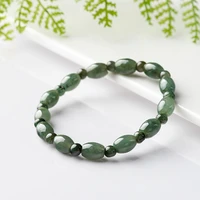 burmese jade beaded bracelets green women jewelry gemstones bracelet natural gift designer stone emerald carved jadeite
