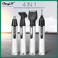 4 in 1 usb rechargeable nose hair trimmer for men trimer ear face eyebrow nose hair removal wireless electric face care tool kit