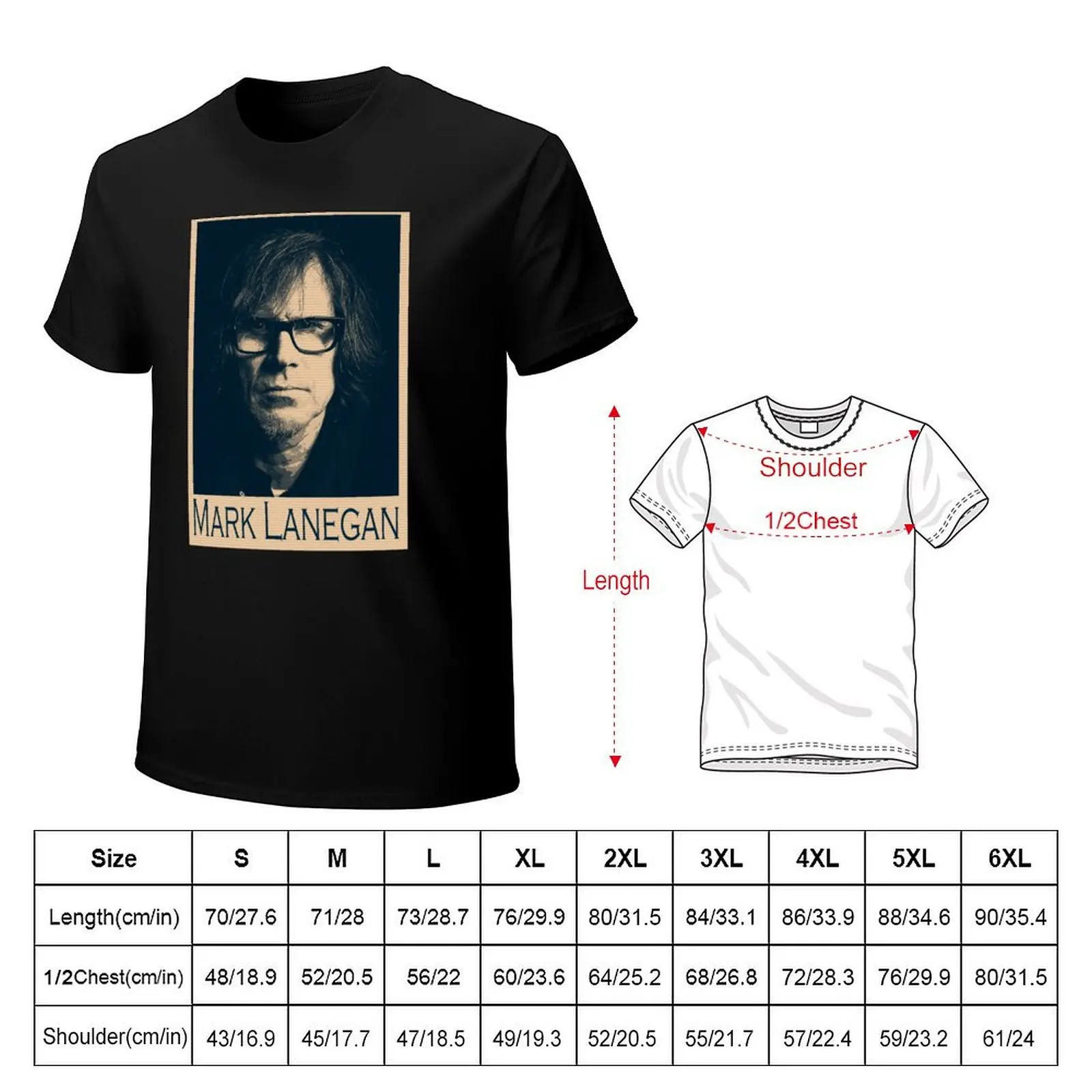 Футболка с художественным принтом Rip Mark Lanegan