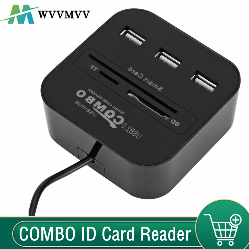

Устройство WVVMVV для чтения карт Micro SD, USB 2,0, 3 порта