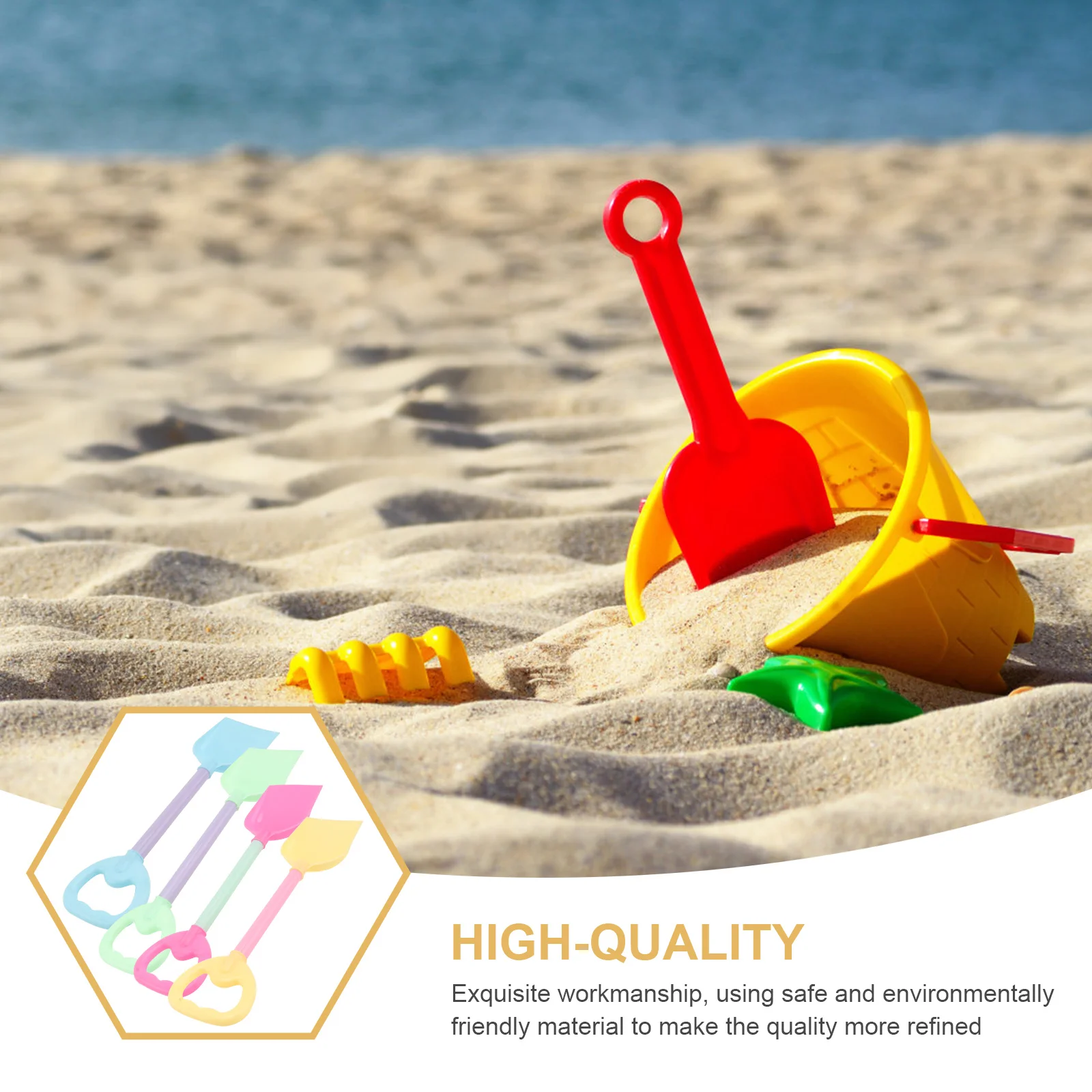 8 шт. игрушки из нержавеющей стали для пляжа и детей совок песка играющий в