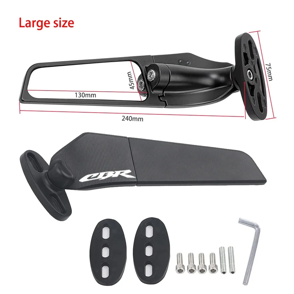 

Для Honda CBR 400/600RR CBR1000RR универсальное регулируемое направляющее ветровое зеркало заднего вида зеркала заднего вида CBR 400RR 600RR 1000RR