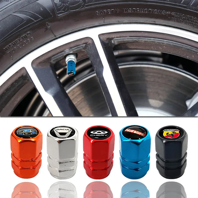 

4pcs Five-color Tire Cover Air Valve Stem Caps for ROEWE Radio 550 350 360 I5 I6 EI6 RX8 E5 Rx5 RX8 Car Accessories
