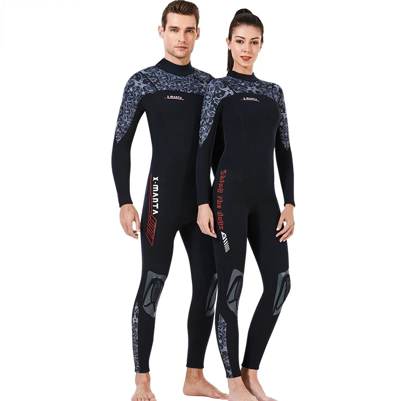Цельные Гидрокостюмы 3 мм неопреновые костюмы для подводного плавания с