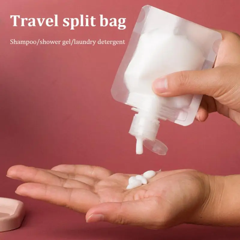 

Travel Clamshell Lotion Shampoo Packaging Bag Sub Bags Travel Refillable, Empty Plastic Cosmetic Container 30ml 50ml 100ml