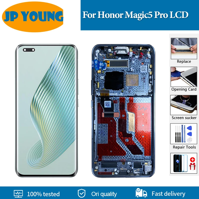 Фото Оригинальный 6,81-дюймовый OLED-дисплей для Huawei Honor Magic 5 Pro, сенсорный ЖК-экран для Honor Magic5 Pro, замена ЖК-дисплея PGT-AN10 PGT-N19 №1
