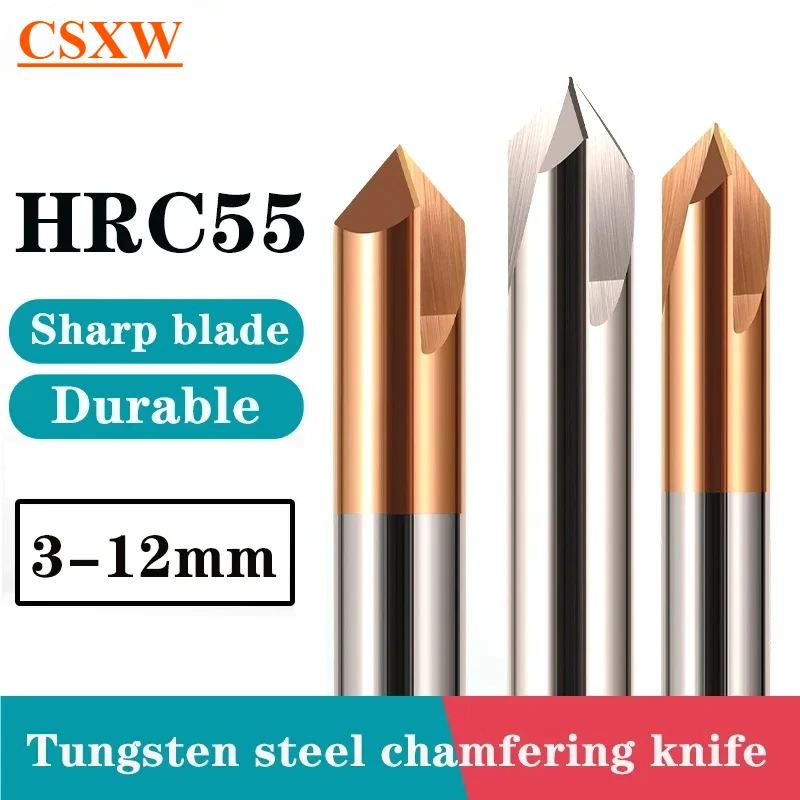 

HRC55 60 ° 90 ° 120 ° Сверло с фиксированной точкой из стали, фреза для снятия фаски, фреза из вольфрамовой стали, центрирующее сверло, сверло для позиционирования сплава