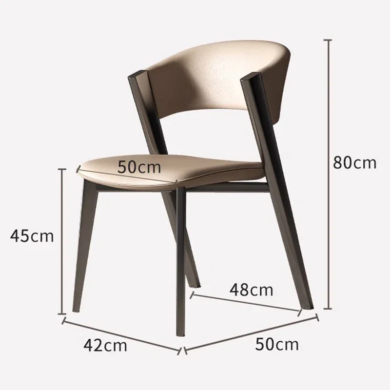 Salon Iron Art Обеденный стул Скандинавский комод для макияжа спальни Комфортное