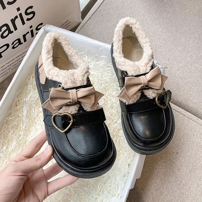 

Женские туфли дерби на низком каблуке, повседневные женские кроссовки с круглым носком и бантом, кожаные туфли в британском стиле с бабочко...