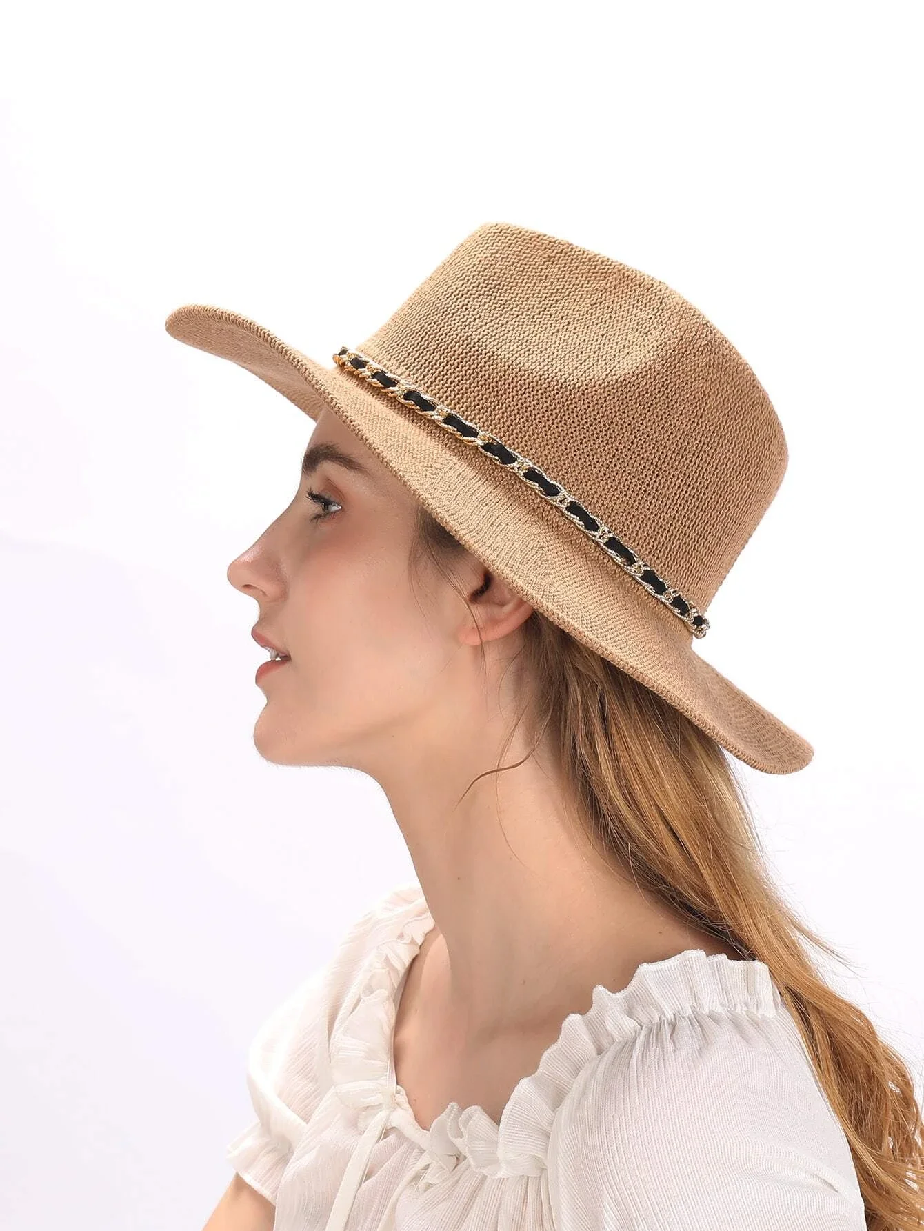 

Hats gorras sombreros capshat Chain Decor Sun Hat beach