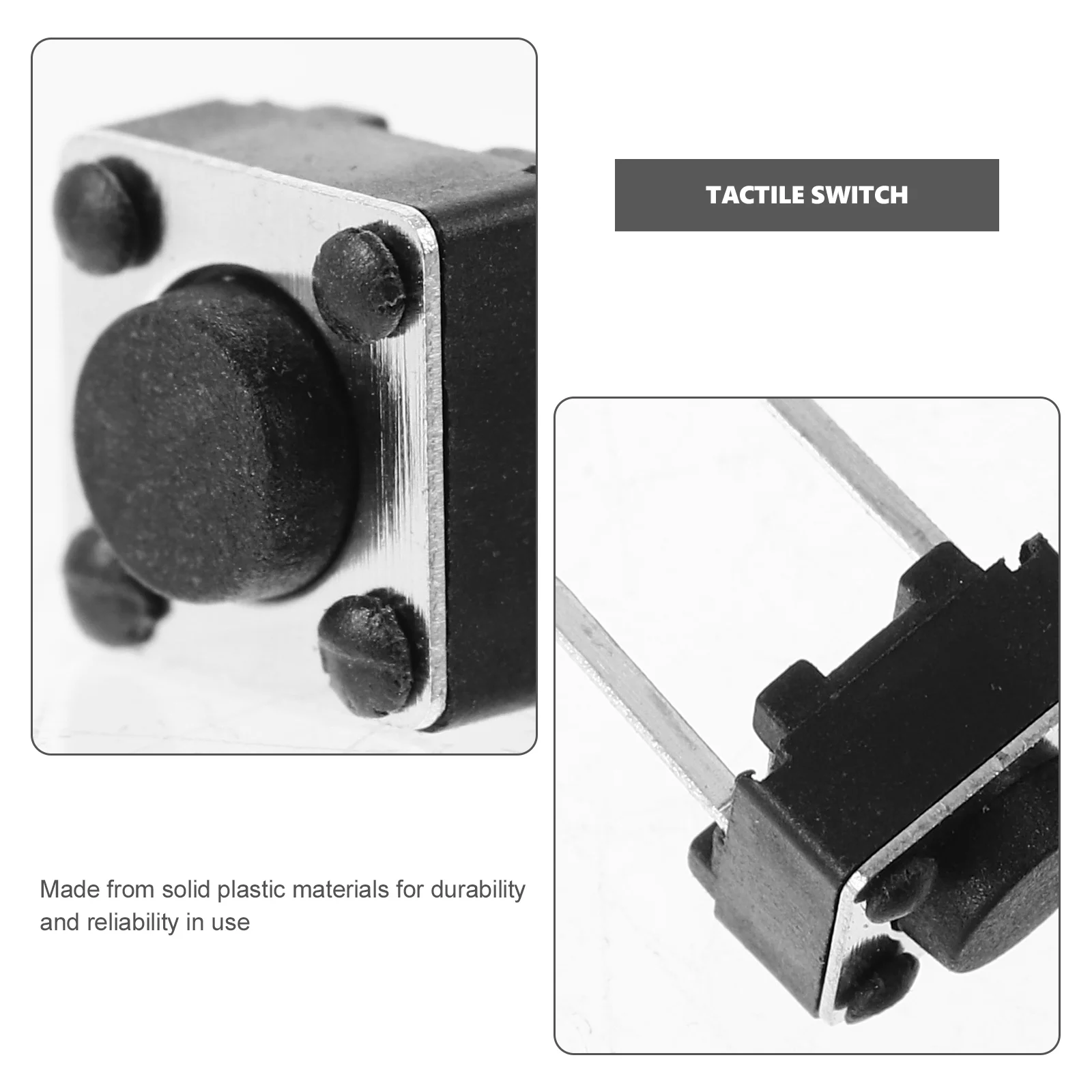 

100 шт., 3 мм, 5 мм, 7 мм, тактильная кнопка переключения, замена мгновенного нажатия для электроники, кнопочный переключатель, мгновенный тактильный