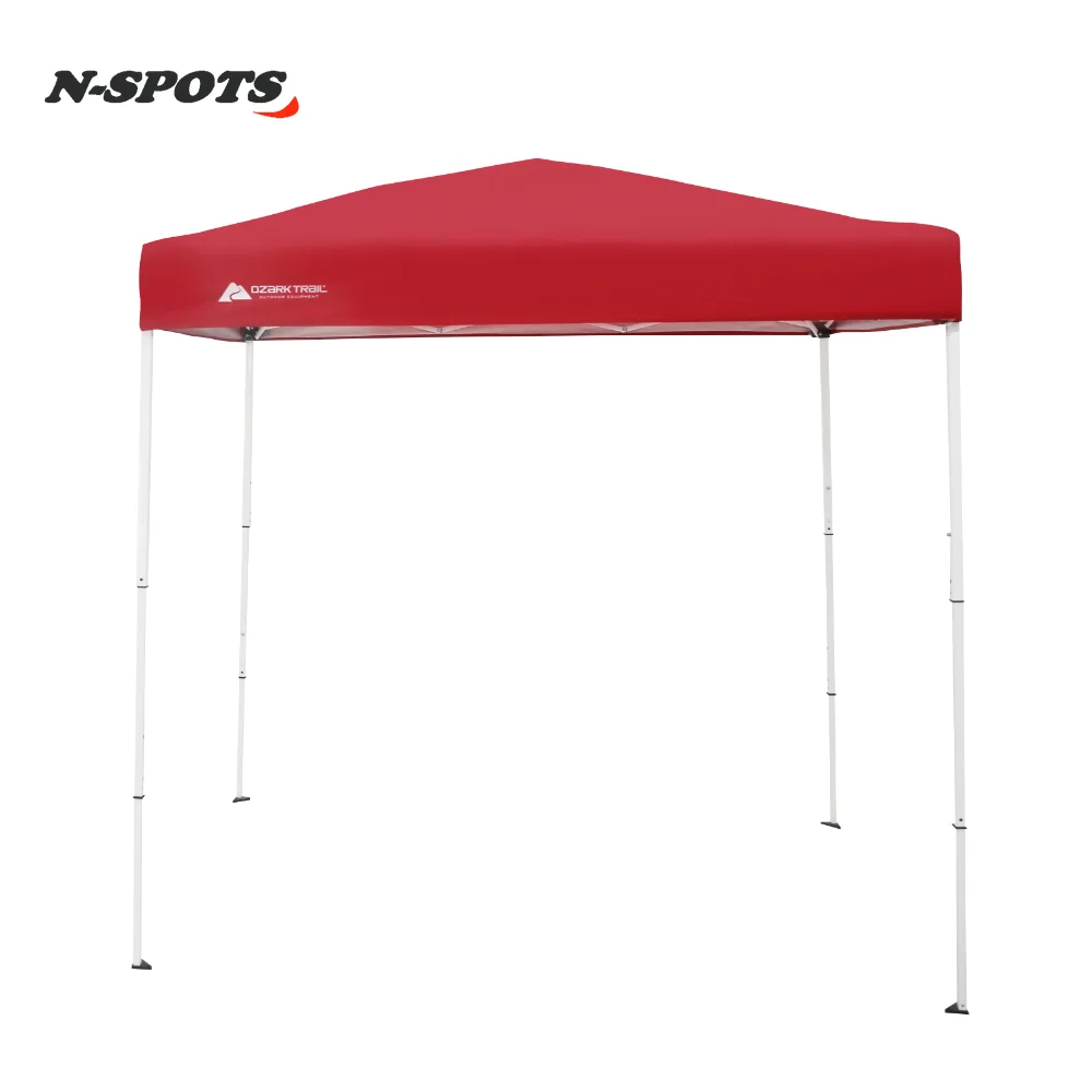 Outdoor Shade Shelter, Brilliant Red; Assembled Dimensions :