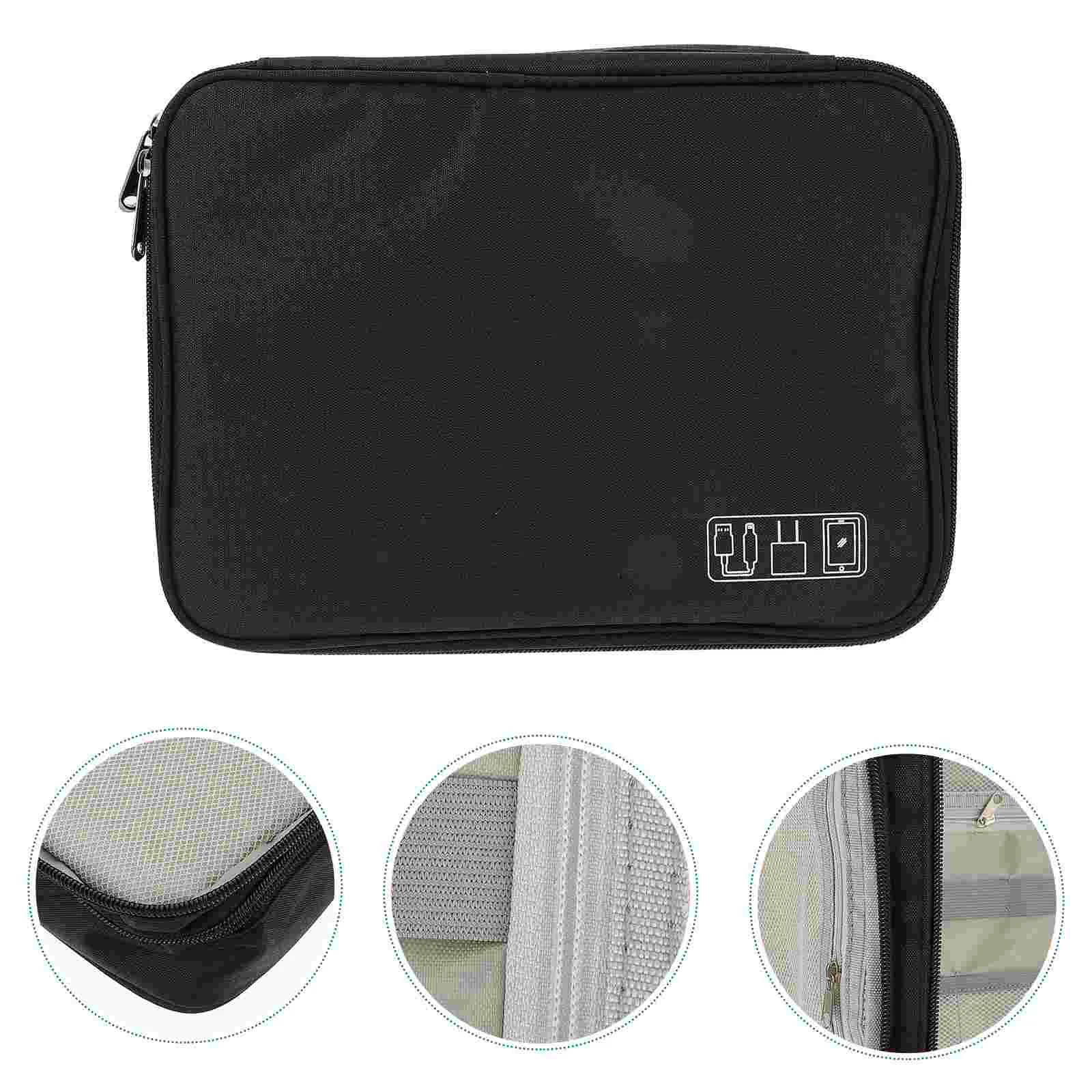 

1PC Portable Electronic Products Storage Pouch Carrying Case Data Cable Storage Bag