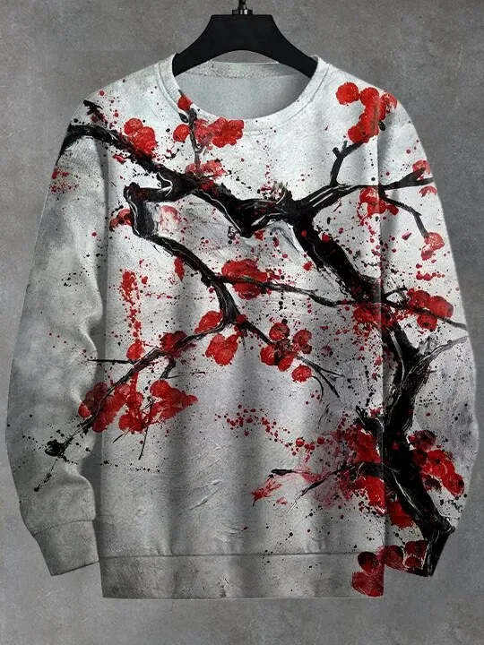 Мужская толстовка с японским пейзажем