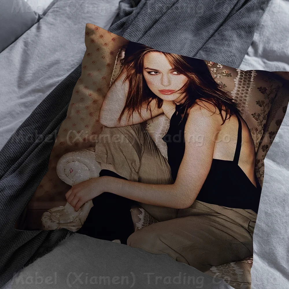 Keira Knightley Personalized Pillow Cover Kids Bedroom Wild Party Decor Pillowcase Kid Birthday Shower Gift