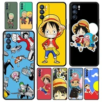 one piece cute luffy phone case for realme 8 7 6 pro c21 c3 c11 shell oppo a53 a52 a9 a54 a15 a95 reno7 se reno6 pro 5g z cover