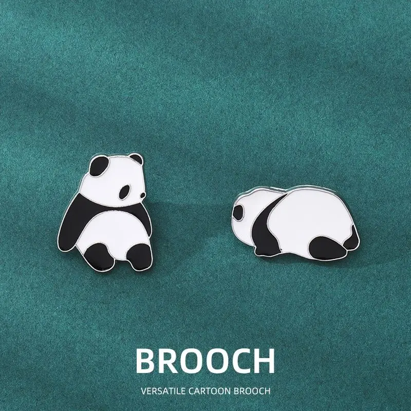 

Panda Brooch Chinese Style Cute Panda Brooches Badge Metal Ainmal Pins Bag Clothing Accessories Couple Badge Pin Jewelry Gift