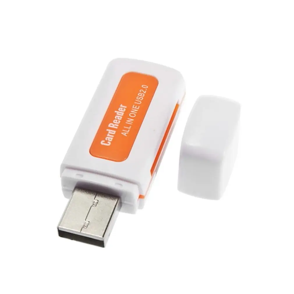 

4 in 1 USB2.0 Mini Smart Card Reader 4 Card Slots Flash USB Memory Card Reader for Micro SD TF M2 Computer PC Laptop Accessories