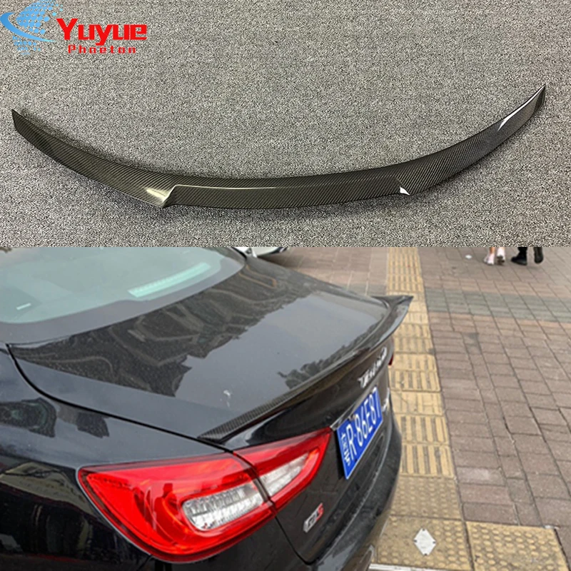 Для Maserati Quattroporte Стайлинг автомобиля Aspec Стиль Углеродное волокно Задний багажник