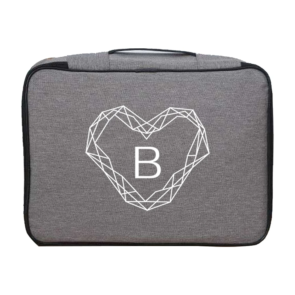 Handbag Men Women Outdoor Travel Credentials Passport Storage Bag Diamond Print Waterproof Documents Bags Luggage Organizer Case