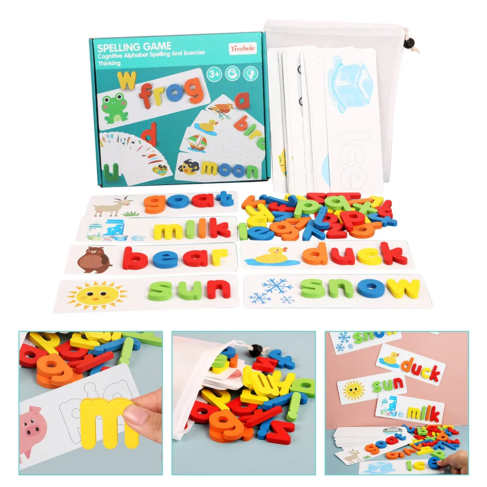 

Alphabetlearning Game Wooden Educational Letter Spelling Matching Abc Puzzle Words Early Flash Letterssee Montessori Recognition