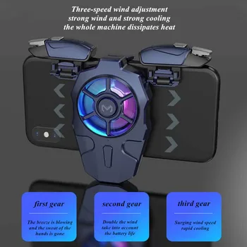 AK03 Mobile Phone Gamepad Radiator L1R1 Game Trigger for PUBG Aim Shooting Gamepad Joystick Controller Button for IPhone Android 2