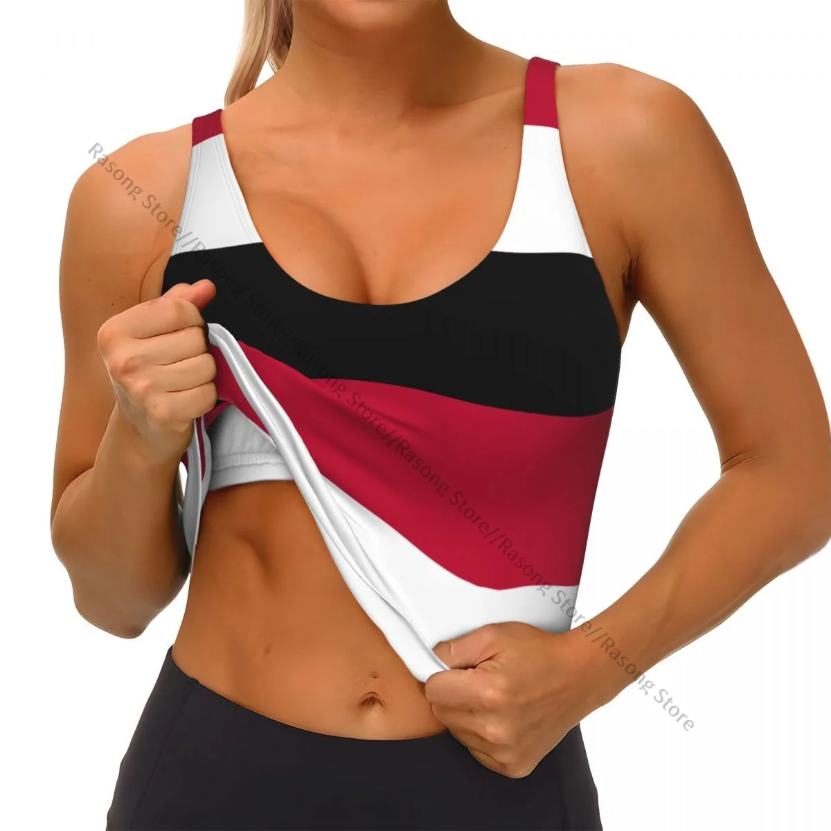 Спортивный бюстгальтер женская одежда для бега и йоги жилет с флагом Йемена