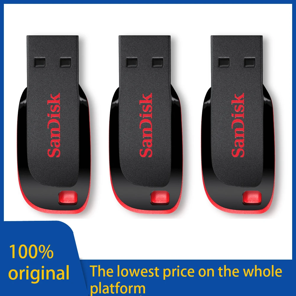 SanDisk студенческий флеш-накопитель USB 2 0 128 ГБ 64 32 16