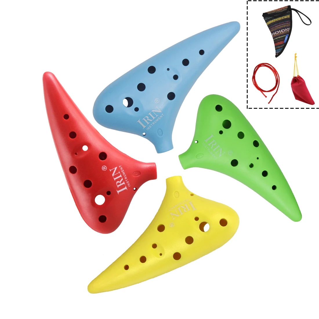 IRIN Музыкальный Инструмент Окарина С 12 Отверстиями АБС-пластик Легко Освоить И