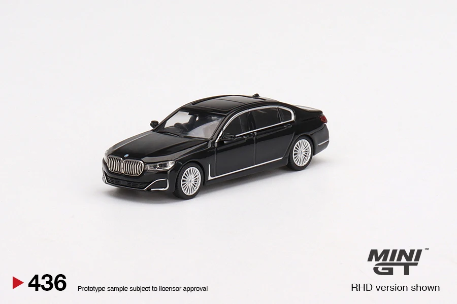 

MINI GT 1:64 BMW 750Li xDrive, черная Сапфировая модель автомобиля