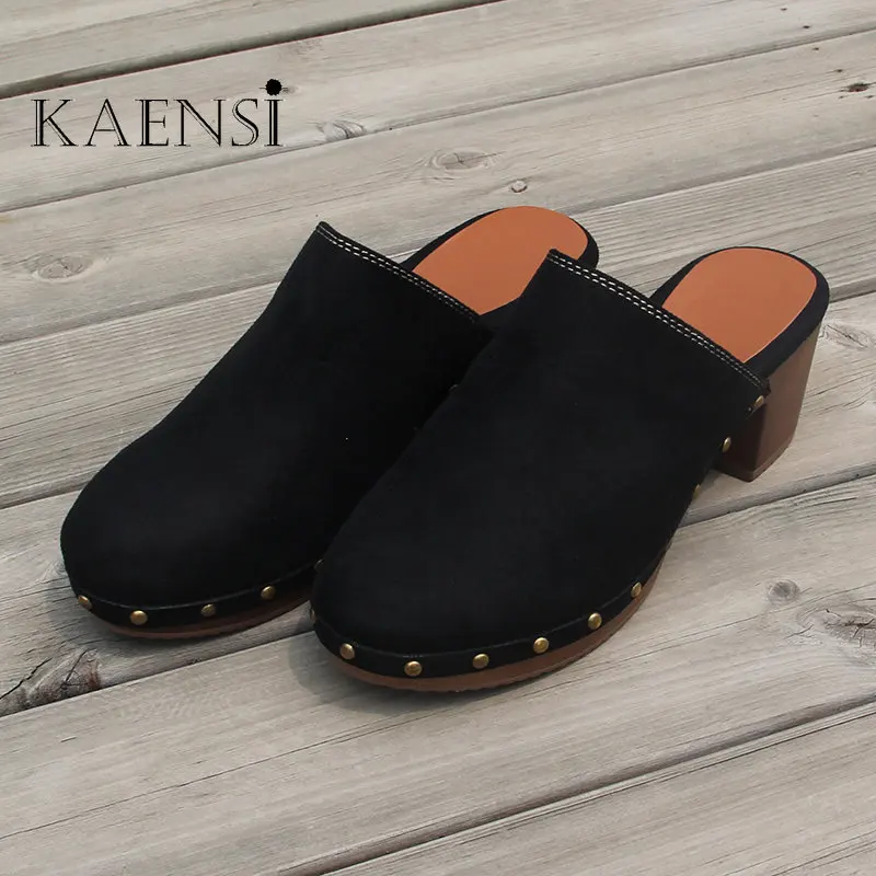 Womens Shoes High Heels Summer Sandalias Chunky Fashion Casual Buckle China Embroidered Shoe Upper Rivet Heels Platform Sandals