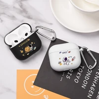 cartoon astronaut smiley earphone case for airpods 3 pro cover tpu cute painting soft protective case for airpods pro 3 2 funda