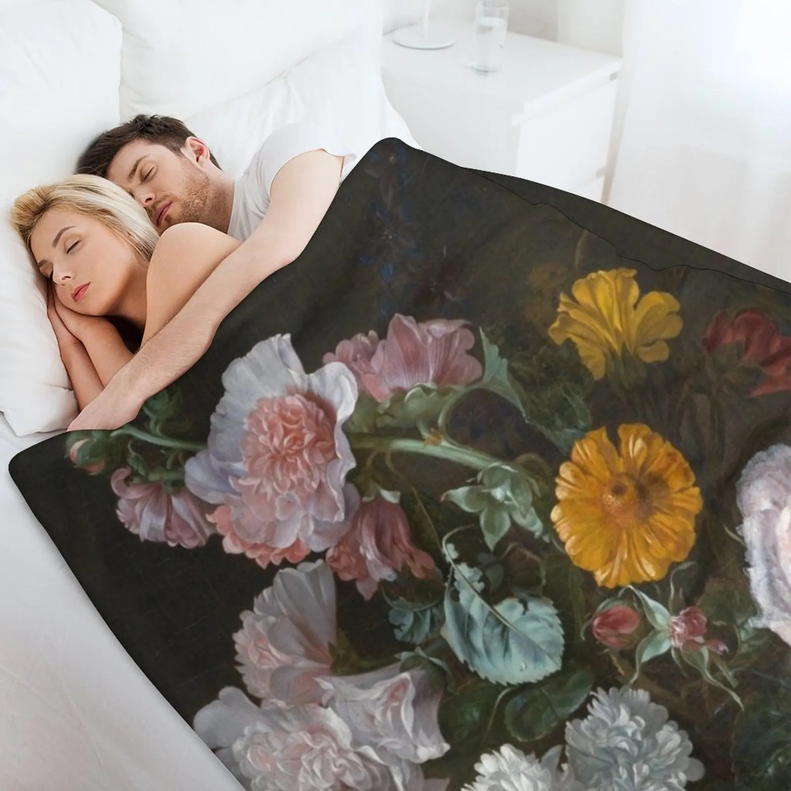 Willem Van Aelst - пледы Vanitas Flower Still Life меховые одеяла очень большие пушистые