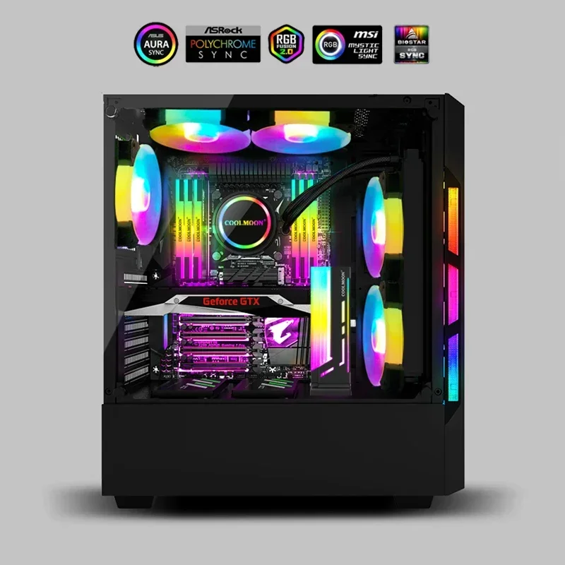 Фото COOLMOON GPU Кронштейн Подставка для VGA Красочный кронштейн ПК Водяное охлаждение Вертикальная подставка для видеокарты 5 В A-RGB, CM-GH2 №2