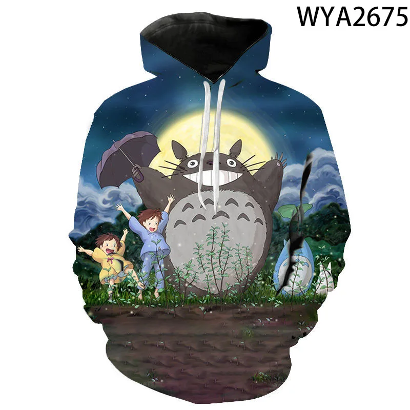 

Totoro Sweatshirts Hoodies 3D Printed Boy Girl Kids Fashion Jacket Men Women Children Streetwear Hoody Coat