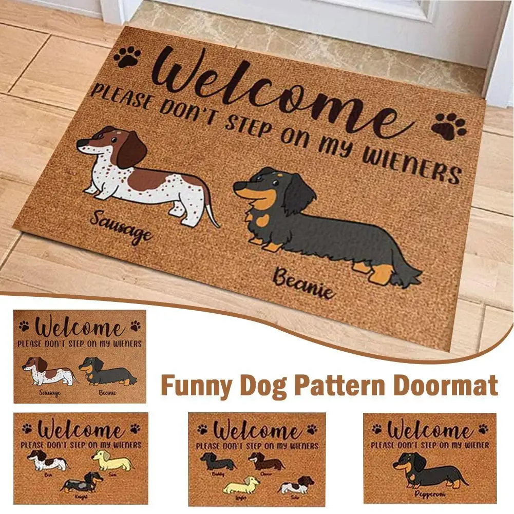 

Funny Personalized Decorative Mat, Doormat Please Don't Step On My Wiener,indoor/outdoor Carpet Door Mat Home Decoration Mat