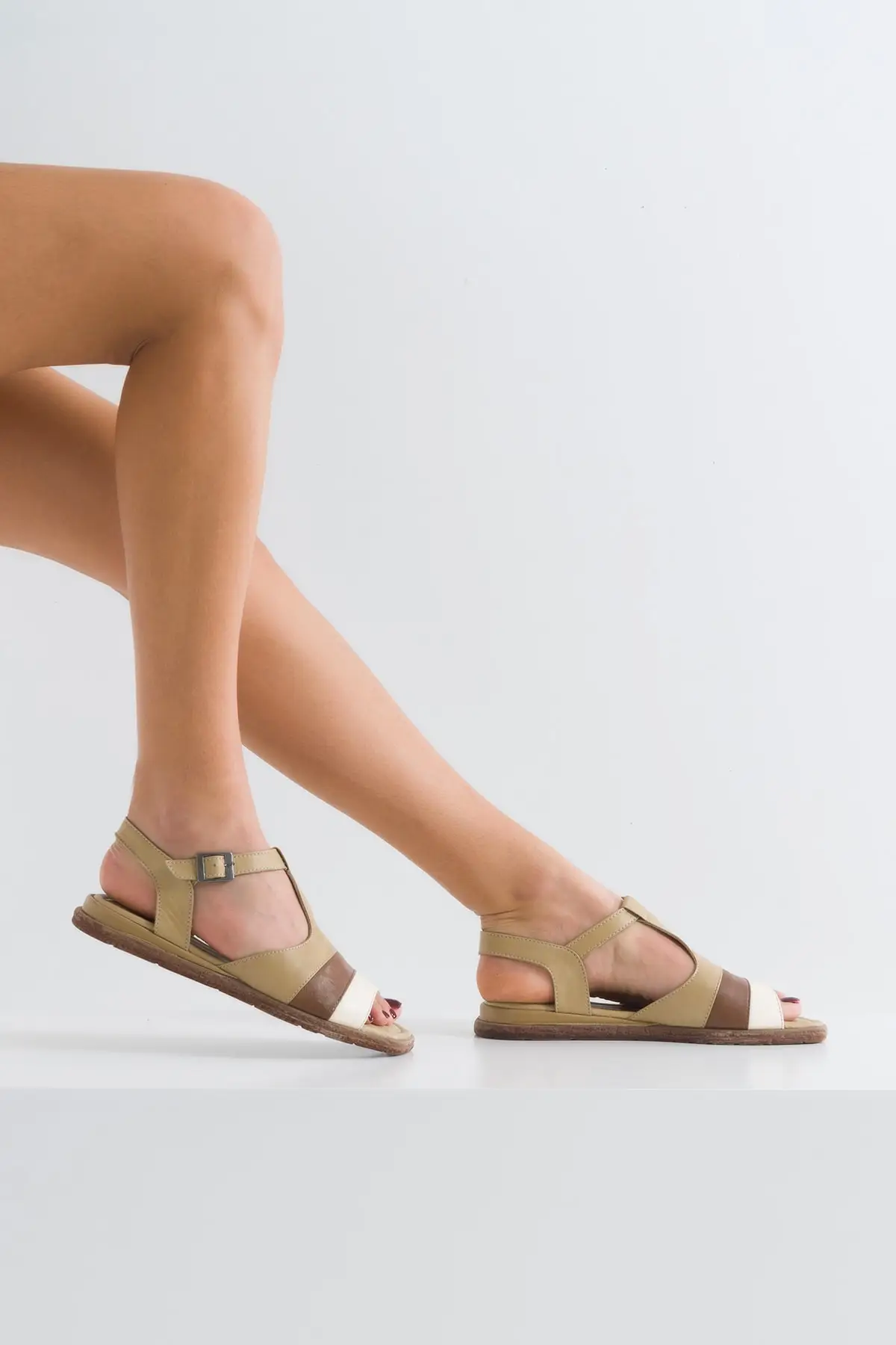 

Women's Genuine Leather Sandals Fashion New Summer Comfort Breathable Casual Quality Ladies Style Light Slipper Sandals