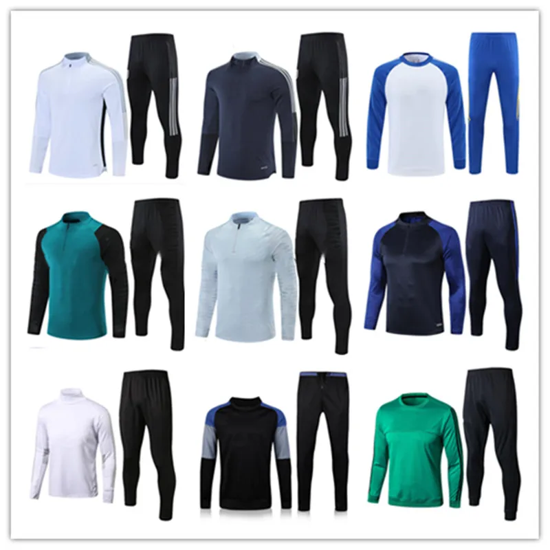 

kids + men 2021 2022 men football tracksuit soccer training suit jacket kits set 20 21 tracksuits jogging sets survetement foot