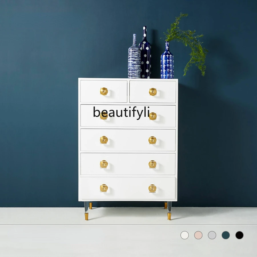 

yj Nordic New Classical Retro Guest Restaurant Floor Cabinet Modern Minimalist Storage Sideboard Cabinet