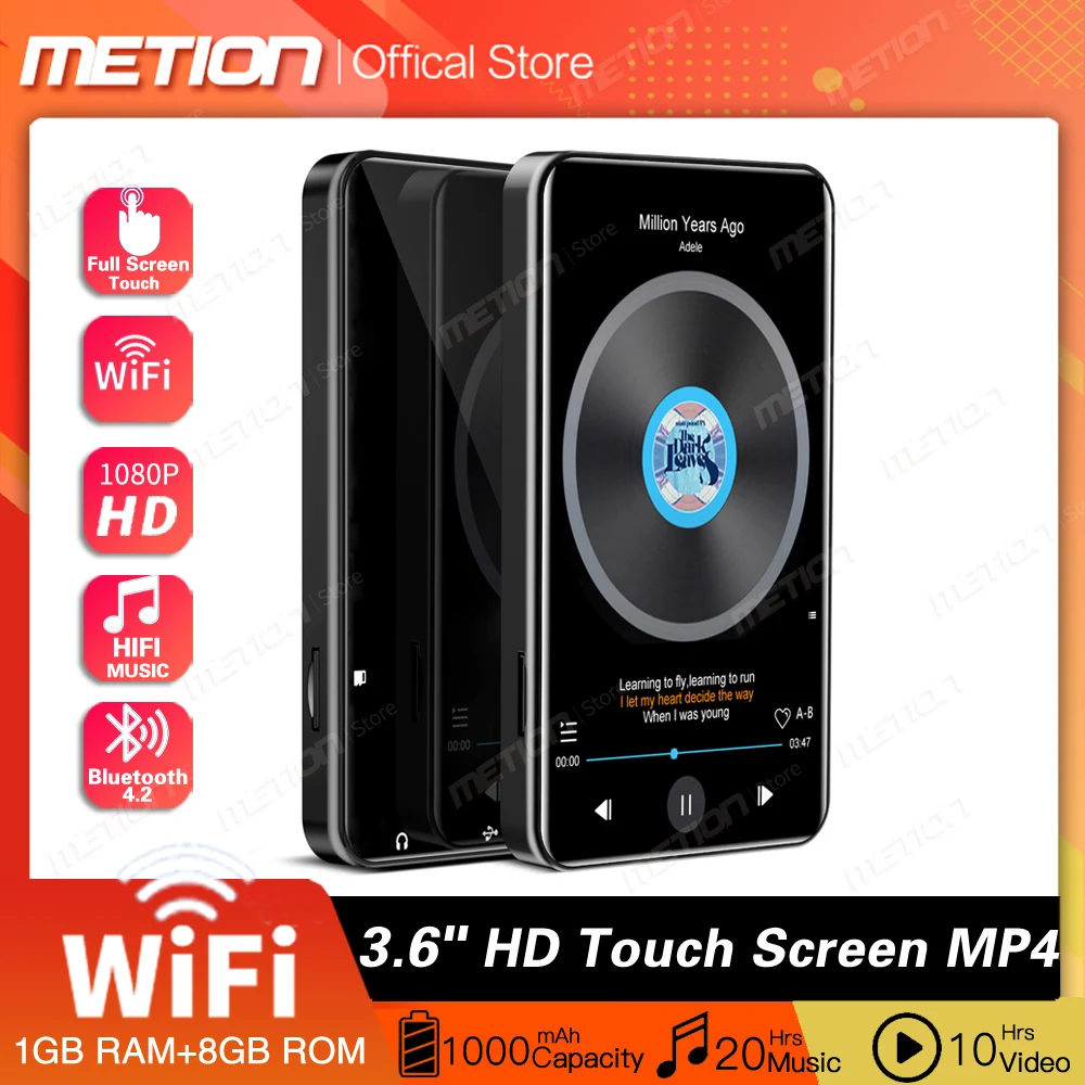 Android smart system WiFi MP4 MP3 music player Bluetooth sports portable 3.6&quot full touch screen HIFI multi-function Walkman |