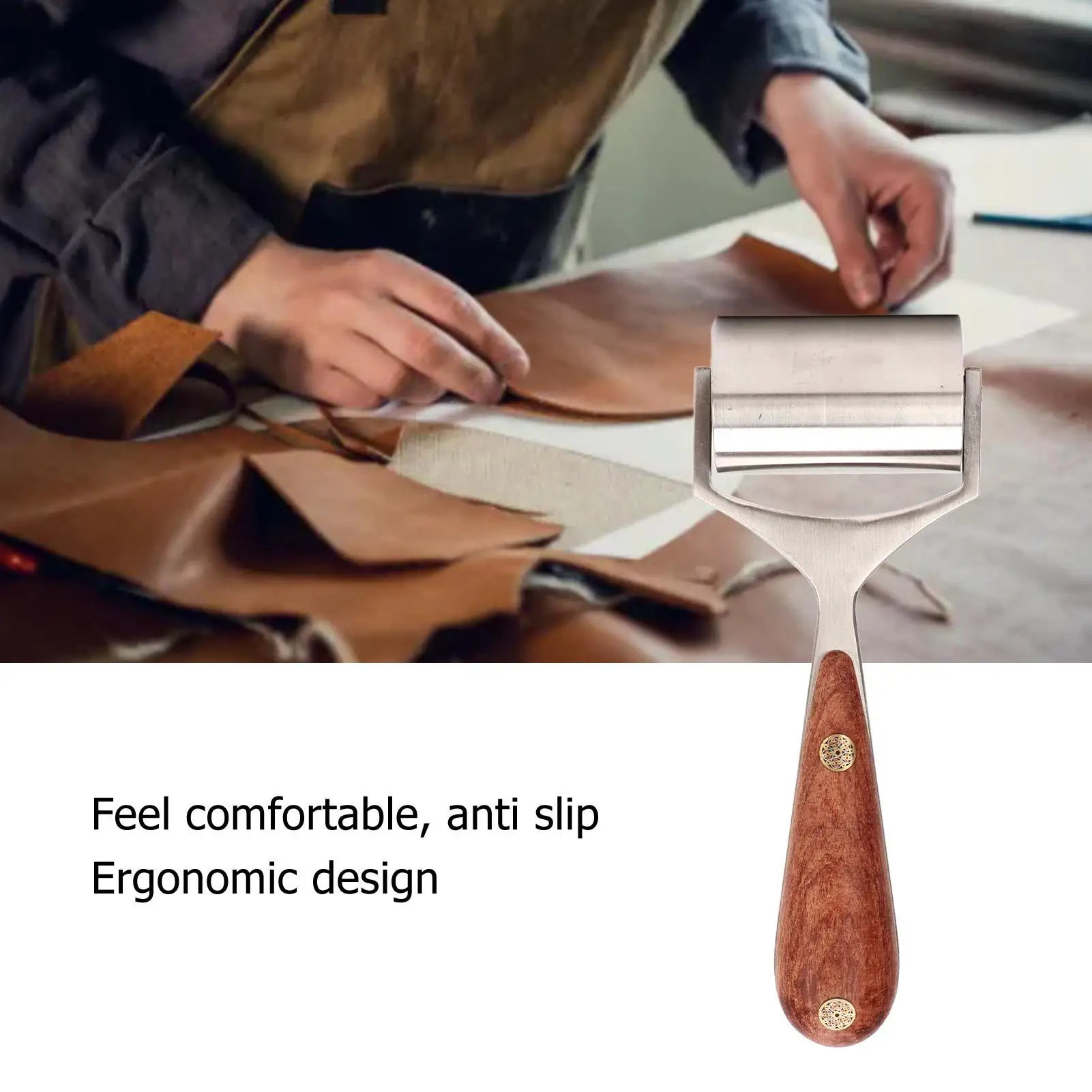 Antypoślizgowe narzędzie do wałków krawędzi skórzanych rzemiosła i prasowania - trwałe materiały wyrobów