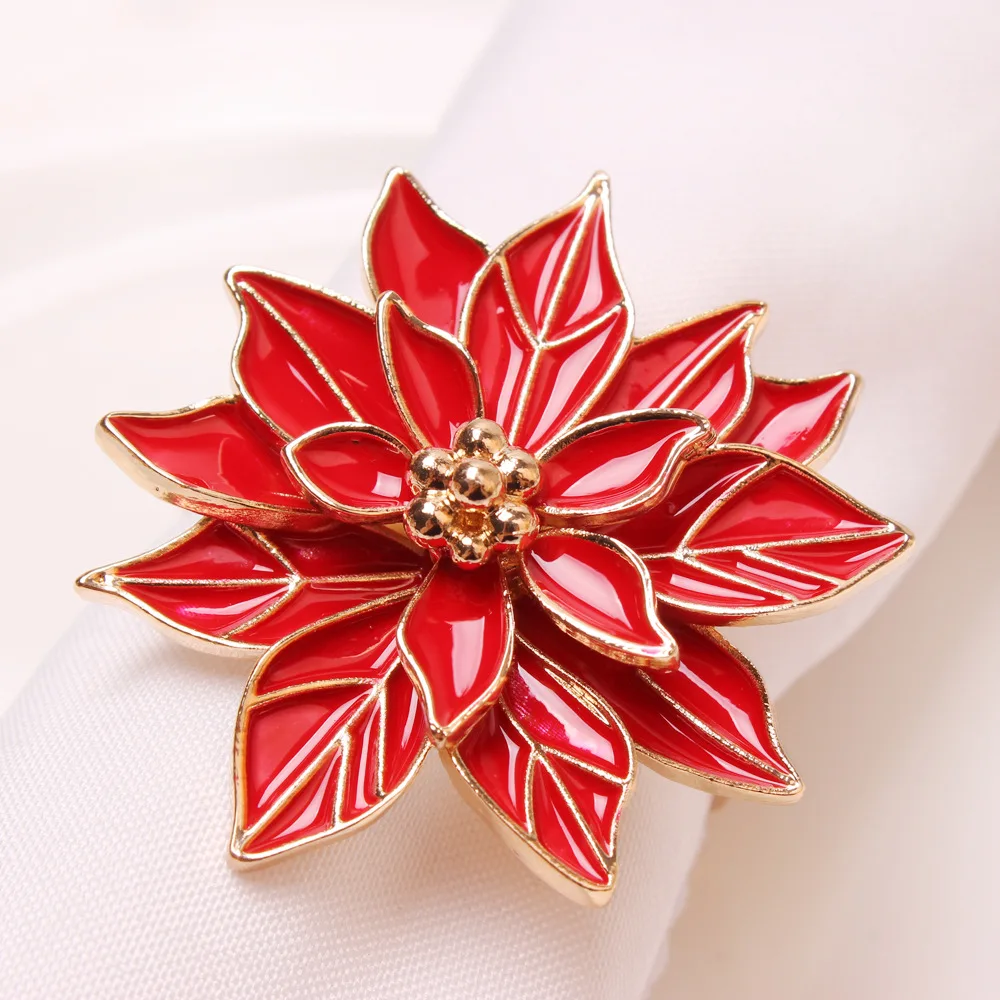 Металлические кольца для салфеток Рождественская елка